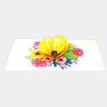Designarium Konkan Mart 3D Popup Flower Greeting Card