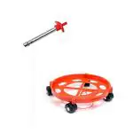 TRONOS Cylinder Trolly with Long Wheels & 1 Piece Kitchen Lighter Free