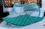 Perryn Foldable Mosquito Net 198.1 x 106.7 x 152.4 cm Flexible for Single Bed Stripe Green for Baby and Adult Protection