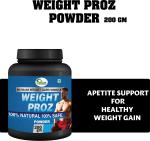Inlazer Proz Weight Gain Powder Daily Protein Powder With Herbal Blend For Fitness Weight Gainers/Mass Gainers (200 g, No Flavour)