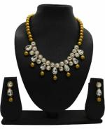 Jn Handicraft Alloy Copper-Plated Black Jewel Set For Women