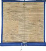 SN Craft Bamboo Chick Blind/Curtain for Outdoor Balcony/Window (Blue, 3 Feet Width X 10 Feet Height)