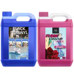 BLISS & BLUSH Black Phenyl 5 Liter B& Floor Cleaner 5 Liter Rose, 10 liter combo| Removes Grease