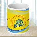 NH10 DESIGNS CSK Logo Printed Coffee Mug for Boys Kids Girls Birthday Gift for Friends Mugs for IPL Cricket Lover MS Dhoni Chennai Super Kings Mugs for Gift (Microwave Safe