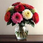 Love Creation 12x18 Size poster print for creative wall art- watercolor-floral-bouquet-6445(Non Sticker)