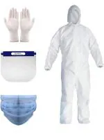 PEARSONS Men & Women Personal Protective Equipment's Standard (PPE Kit Set) Size Use & Throw Coverall.