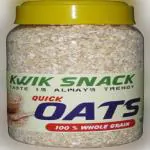 kwik snack (KS26-Oats) Healthy High Fiber Oats Plastic Bottle (400 g)