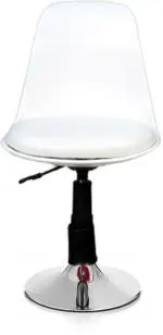 Sitwell White Fabric Study Stool