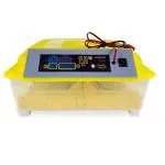 Darja 48 Egg Incubator with 12V DC Power Automatic Turning Temperature Control Egg Hatching Machine for Chicken (Yellow)