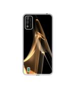Casotec Gold Smoke Design Printed Silicon Soft TPU Back Case Cover for Itel A26