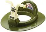 Nabhya Toilet Trainer Baby Potty Seat with Bike Handle and Back Support Toilet Seat for Western Toilet (Green)