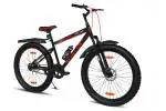 GANG COLLIDE Front Suspension Dual Disc Brake Single Speed 26T (Frame Size : 16.5 Inches) Mountain Cycle (Black, Red)