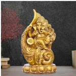 WELNO Big Ganesh Idol | Vinayaka Statue | Ganpati Murti | Ganesha Idol for Home Decor |Ganesh Idol for Diwali -Antique Ganpati Idol Incomplete