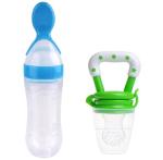 Manan Shopee Kids Multicolor Silicone Ceralac Feeder & Baby Nibbler Fruit (Pack Of 2)
