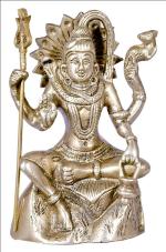 Jag Mohan Yogesh Shankar Ji Shiva God Idol Brass