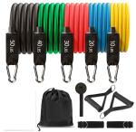FEGSY Resistance Bands Set for Exercise, Stretching, and Workout Toning Tube Kit for Men, Women