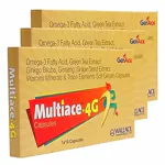 SIDHPURSH Multiace 4G MultiVitamin Capsules (Omega 3 Fatty Acids, Green Tea Extract, Ginseng, Various other Vitamins & Minerals)Pack Of 30 Capsules