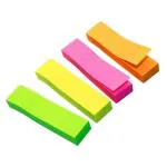 Aptitude A-123 Multicolor Standard Rectangular Index Tabs Flags Fluorescent Sticky Notes (Pack of 4)