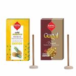 SAFAL Dhoop Sticks for Pooja | 240 Premium Dhoop Sticks | dhoopbatti | Pack of 2 (2x120 Sticks) | Long-Lasting Aroma | Charcoal Free Incense Sticks | 2x120 Sticks | (Pineapple, GUGAL)