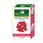 Vedicayurvedas Rose Petals Powder- Bio-Organic And Natural/ 100% Pure Rose Petals Powder For Skin-Care And Face Pack For Fairness - (Pack Of 1)-(100Gm)