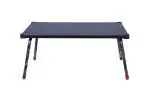 LMZ Rectangle Engineering Wood Black Foldable Study Table 24.4 x 13.4 x 11.8 inch