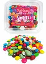 Fabbites Gems, Jellybean And Stone Chocolate Mix Pack Gift Box Birthday Vegetarian - 200 G
