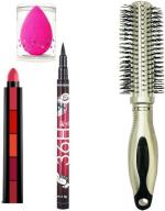 BUYTYA HDA36 H Eyeliner, 5 in 1 Lipstick, Puff, Salon Hair Brush