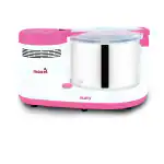 Maxel Husky Table Top Wet Grinder, 2 Litre, (Pink & White) with Coconut Scrapper and Atta Kneader