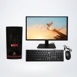 Hasons Processor Intel Core i5 Gen 10400/Chipset Series H410 (windows 10 pro/1TB HDD/DDR4-16GB /Wired Keybord,Mouse/ Black), screen 21.5