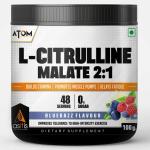 AS-IT-IS ATOM L Citrulline Malate 2:1 - 100gms | 48 servings | 0 Sugar | Improves Tolerance to High-Intensity Exercise | Builds Stamina | Bluerazz Flavour