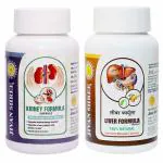 Jivan Shree Kidney Liver Heart And Lungs Detox Formula Powerful Combo Ayurvedic Creatnine Kidney Liver Heart And Lungs Support, Naturaly Cleanse And Detox Supplement Kidney-Liver Formula