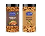 Aldeira Dry Fruits Combo Pack: Almonds & Walnuts Mix, (250g x 2) Combo Pack of 2 | Fresh & Healthy