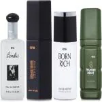 Riya Bindas & Black Rock & Born Rich & Thunder Heart Perfume 30 ml Each For Men Eau De Parfum 120 ml (For Men)