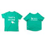 Ruse Aqua Green Cotton Basic Crew Neck I'M Finally Going To Be A Big Brother Printed Half Sleeves T-Shirt For Dogs - Xl (Chubby Pugs, Beagle)