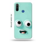 Tweakymod Printed Funny FAce Emoji Back Cover For Realme Narzo 10A