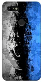 MobiEra Google Pixel 3XL Black Blue Design Plastic Hard Case Cover