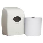 Kimberly-Clark White Paper Rolled Hand Towel Dispenser With Hard Roll Towel (Combo Of 2)