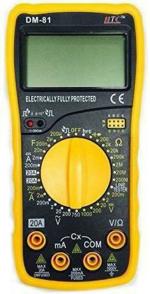 HTC Instrument DM-81 Digital Multimeter Capacitance Diode Transistor and Live Tester (4000 count)