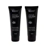 SKINIX Charcoal Face Wash Combo Pack of 2 for Blackheads, Deep Pore Cleansing, Paraben and Sulphate Free, 200 ml