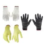 Swatric Safety Hand Gloves (Combo Pack) Heat and Cut Resistance / Lint Free Gloves / High Performance Aramid Fiber/Cotton Kitchen Gloves (Free Size) (Free Size, Glove_Combo (Lint/Cut/Heat)_P1)