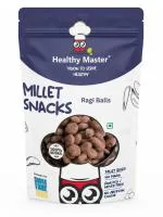 Healthy Master Millet Ragi Balls-150g with All Natural Ingredients | Jain Friendly| Helps in Weight Loss | Calcium Rich | Gluten-Free | Vacuum Cooked | Tasty Snacks