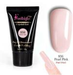 FEELHIGH Pearl Pink Professional Natural Pink Poly Gel Tubes for Nails Extensions Finger Art