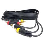 SeCro 3RCA Male to 3RCA Male Stereo Audio Video cable-Tv,LCD,LED,DTH,setup box,home theater(5 meter)