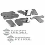 Carmetics Multicolor Vinyl 3D Letters 3D Stickers Logo Emblem For Maruti Swift