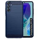 Fashionury Back Cover Case for Samsung Galaxy M55 5G | Anti-Slip Grip | Rugged Armor Hybrid Protection Shockproof Bumper | Ultimate Rubber TPU Stylish Back Case Cover for Samsung Galaxy M55 5G (Blue)