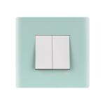 Kolors 8 Module, Modular Switch Plate with inner plate [Cover Plate] (Hz) , (Sage Green) [These modular plates are only compatible with KRAFT & KOSMIK Switches]
