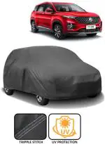 CARNEST Car Cover For Mg Hector Plus (Without Mirror Pockets) (Grey)