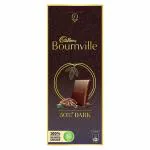 Cadbury Bournville Rich Cocoa Dark Chocolate Bar, 80 g Pack of 4+Air Tight Storage Box