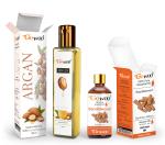 GO WOO Pack of 2 Sandalwood Essential Oil and Argan Carrier Oil - 100% Pure, Natural & Undiluted