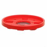 MOBONE Plastic Cylinder Trolley with Wheels/Gas Trolley/LPG Cylinder Stand (Red)